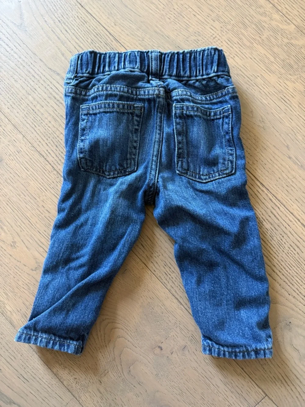 Baby Gap Snap Crotch Jeans 12-18 Months Blue Denim